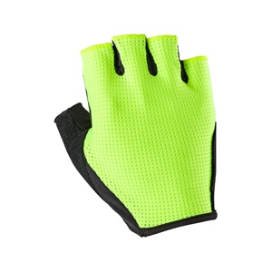 Road Cycling <b>Gloves</b> Half Finger Summer Non-Slip Unisex Neon Yellow Polyester Pull-On - Product Image 1