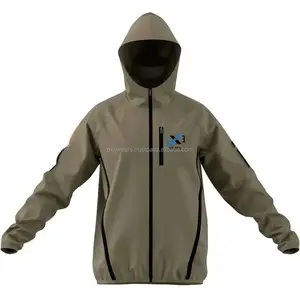 最佳设计拉链软壳定制便宜尼龙防风罩和防雨滑雪男士时尚风格夹克