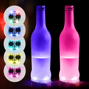 Bottle Service Sparklers Night Club Self-adhesive Coaster Flashing LED Coaster Decoration Party Bottle Lights For Liquor Bottles
