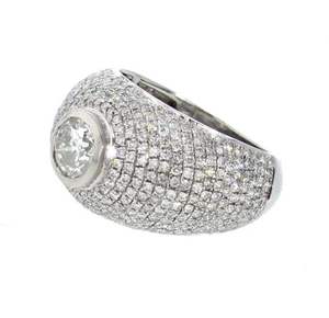 แหวนแต่งงานสำหรับผู้ชาย925สเตอร์ลิงเงิน8.00กะรัตเพชรเจียระไนทรงกลมประดับฮิปฮอปตามสั่ง - Product Image 4