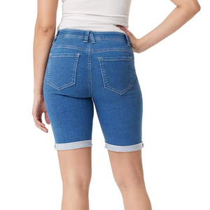 Short en jean vintage en coton Design personnalisé Short en jean en jean pour femmes pour hommes Vente en gros Short en jean déchiré pour femmes stretch - Product Image 6