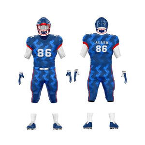 Conjuntos de uniformes de fútbol americano de diseño personalizado opciones transpirables y de talla grande con nueva tecnología de sublimación superior - Product Image 2