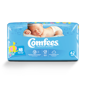 Comfees Baby Diapers Size New Born 42pcs (x4) Disposable Baby Diapers. Up to 10 Lbs - Product Image 3