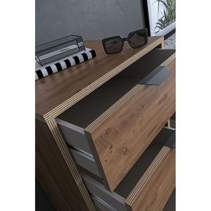 Arden 5-Ngăn Kéo Kim Loại Hiện Đại Bằng Gỗ Tủ Quần Áo Tổ Chức Quần Áo Thanh Lịch Lưu Trữ Tủ Cho Phòng Ngủ Phòng Khách Phòng Tắm Khách Sạn Sử Dụng - Product Image 3