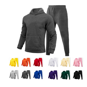 Tracksuit Blank 2 Piece Set High Quality Custom Unisex Jogger Set XL Size Hoodies <b>Sweatshirts</b> with Private Label Logo - Product Image 6
