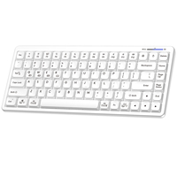 Clavier bi-mode Clavier BT 84 touches Structure de bouton de pied de ciseaux Rechargeable 2.4G Clavier d'ordinateur sans fil Offiec