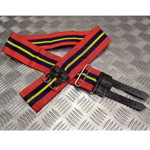Ceinture à rayures réglable durable en coton/nylon durable, écologique, légère et facile à fixer, uniforme à bords propres au toucher doux - Product Image 4