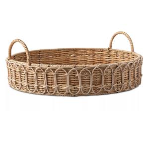 Plateau de service rectangulaire fait main de haute qualité en rotin en osier naturel fabriqué au Vietnam - Product Image 4