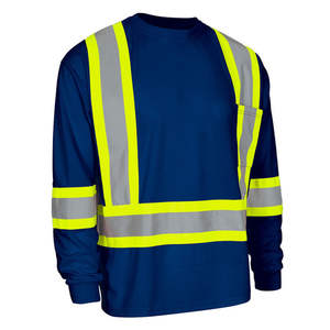 Camisetas de Alta Visibilidad Reflectantes de Seguridad, Manga Larga, Color, Venta al por Mayor, Ropa de Trabajo de Alta Visibilidad, Sudaderas, Ropa de Seguridad para Hombre - Product Image 5