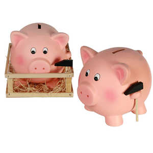 Grande tirelire cochon mignonne avec marteau, en métal, motif boîte, coffre-fort pour l'épargne, boîte de rangement idéale pour la collecte de pièces, cadeau parfait - Product Image 2