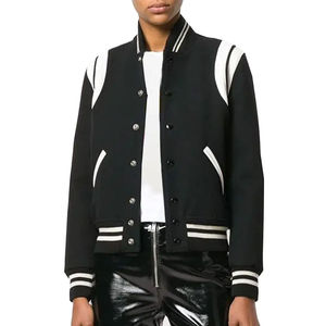 Custom Wholesale Blank Bulk Plain Unisex College University Baseball Sleeves Winter wear <b>Smart</b> and Stylish Women <b>Jackets</b> - Product Image 2