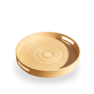 Venta caliente bandeja de servicio de bambú Rectangular personalizada diseño rústico hecho a mano con logotipo grabado desayuno comida ratán Material - Product Image 1