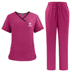 Nuevo diseño OEM Hospital manga corta enfermera Scrubs conjuntos uniformes personalizados Scrubs traje Hospital uniformes médicos enfermería Scrubs - Product Image 5