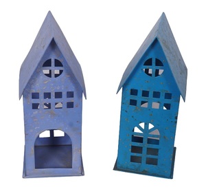 Maison de Noël en métal galvanisé Maison en fer blanc pour décoration intérieure/extérieure pour décoration de Noël - Product Image 4