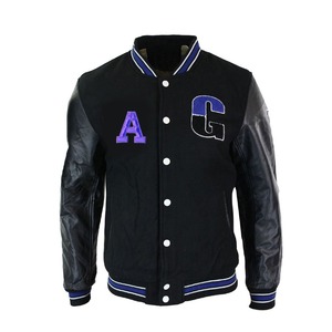 เสื้อแจ็กเก็ตเบสบอลวิทยาลัยเลตเทอร์แมนสำหรับผู้ชายเสื้อแจ็กเก็ตทีมโรงเรียนปักลายสไตล์รัดกุมสำหรับผู้ชาย - Product Image 1