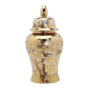 Jarrón de Jengibre de Lujo en Aluminio de Primera Calidad con Acabado en Color Dorado, Jarrón Decorativo de Metal de Alta Calidad con Accesorios - Product Image 3