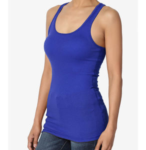 Casual Solid Knitted Cotton/Bamboo Eco-Friendly Anti-Pilling Quick Dry Custom OEM Service Women Tank <b>Top</b> - Product Image 2