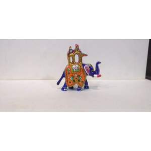 Elefante Artesanal Antiguo, Creación Decorativa Clásica, Diseño Inspirado en la Herencia para un Interior Elegante - Product Image 3