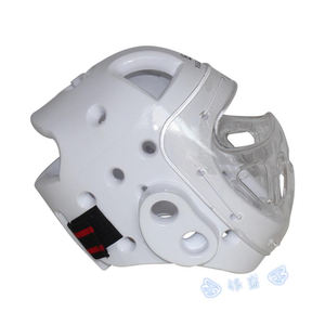 หมวกชกมวยแบบเต็มหน้าหมวกกันน็อคแบบมืออาชีพทำจากหนังหมวกกันน็อคระดับไฮเอนด์สำหรับป้องกันการชกมวย - Product Image 3