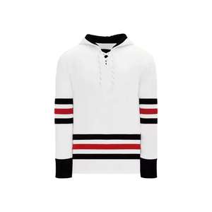 Sweat-shirts de hockey brodés de haute qualité, sur mesure, en polaire d'hiver, avec lacets, sweat-shirt de hockey sur glace, service OEM - Product Image 2