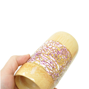 Elegante Taza de Bambú Lacada Hecha a Mano con Incrustaciones de Nácar, Recipiente Decorativo para Beber, para Exhibición en Mesa, de Vietnam - Product Image 3