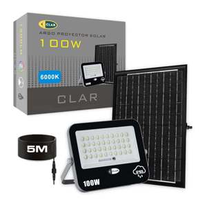 Lámpara Proyector LED Solar de 100W para Jardín, Uso en Exteriores - Product Image 1