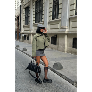 Abrigo tipo trench CROP TRENCHKOT de Women's Justice - Product Image 2