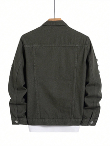 Chaqueta de mezclilla con el mejor material Chaqueta de mezclilla de hombre al por mayor con su propio diseño personalizado - Product Image 6
