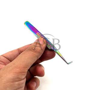 Pinzas Delgadas de 90 Grados con Agarre Extra Fuerte, Estilo 2025, Acero Inoxidable, Impresión de Logotipo Personalizado, Servicio OEM, Duraderas y Antiestáticas - Product Image 2