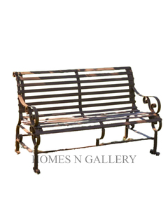 ม้านั่งอลูมิเนียมหล่อจากผู้ผลิตอินเดียตกแต่งลานบ้านโบราณแบบคลาสสิก - Product Image 3