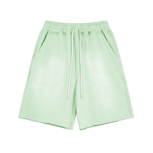 Prémium OEM personalizado simple lavado ácido estético Casual gimnasio desgaste hombres verano deportes algodón pantalones cortos Streetwear playa baloncesto corto - Product Image 3