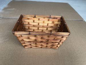 2023 meilleure vente bambou tissé à la main panier de rangement coloré cuisine organisateur maison artisanat plateau pliant avec coffrets cadeaux - Product Image 6