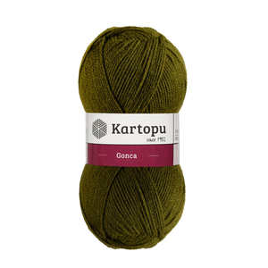 Kartopu gonca 100 G koyu yeşil ไม่มี K410ผลิตภัณฑ์เส้นด้าย El örgü pliği - Product Image 1