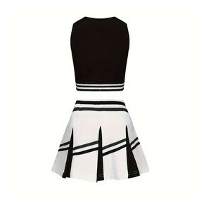 Ventes chaudes, hauts d'épaule pour hommes, jupes courtes, uniformes, imprimés, costumes de cheerleading personnalisés, service OEM, uniformes de cheerleader - Product Image 2