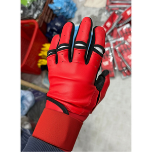 Nouveaux gants de baseball professionnels en cuir à doigts entiers antidérapants avec sangle, pour l'entraînement sportif OEM - Product Image 4