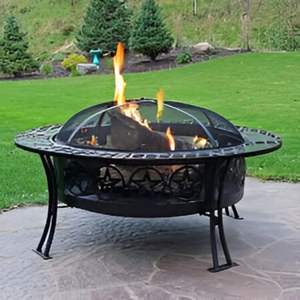 Brûleur à bois de patio de jardin extérieur robuste rond de foyer en acier de qualité supérieure au meilleur prix de gros - Product Image 1