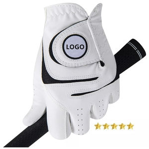 Vente en gros Gants de golf pour femmes main gauche avec logo personnalisé Accessoire de sport en cuir véritable OEM Soft Cabretta - Product Image 1