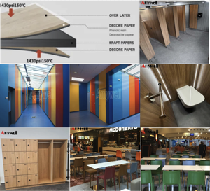 Thương Hiệu <span class=keywords><strong>Formica</strong></span> Chất Lượng 10Mm Dày Hpl Bảng Điều Chỉnh Không Thấm Nước Nhỏ Gọn Laminate Nhà Vệ Sinh Phân Vùng Cho Đồ Nội Thất Ứng Dụng - Product Image 4