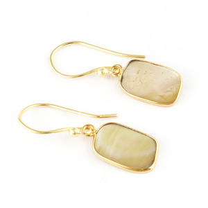 New Arrival 24k Gold Plated Bezel Set Natural <b>Mother</b> of Pearl <b>Earring</b> Fashion Girls Party Wear <b>Earring</b> Anniversary Gifts <b>Earring</b> - Product Image 6