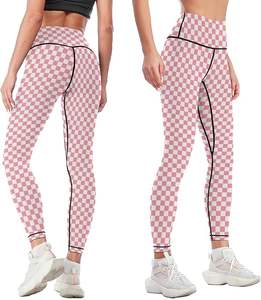 High Waist Sublimation <b>Leggings</b> | Custom Printed Sports Yoga Pants | Seamless Gym Fitness Compression Wear - Product Image 6