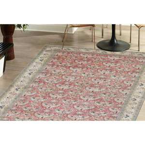 Red Printed <b>Rug</b>, Floral Corridor Runner, Non Slip Indoor Office Decor,Luxury <b>Velvet</b> <b>Rug</b> - Product Image 2
