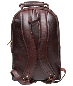 Mochila de Cuero Genuino para Hombre con Compartimento para Portátil, Cierre de Cremallera, Alta Calidad, Diseño Casual y Elegante - Product Image 4