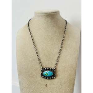 Collier Ray Calladitto en turquoise de la montagne du Sonoran et argent sterling, cadeau pour toutes les occasions - Product Image 2