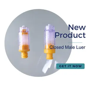 Adaptateur Luer mâle fermé de qualité médicale en PC/Silicone/MABS moulé par injection, Classe II - Product Image 2
