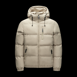 Veste matelassée imperméable pour homme, veste d'hiver matelassée de créateur, veste rembourrée noire en nylon, veste matelassée personnalisée pour homme - Product Image 2