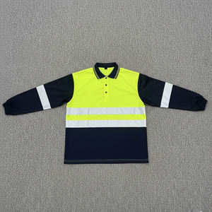 Camiseta de Trabajo de Seguridad de Alta Visibilidad Reflectante de Poliéster OEM Personalizada de la Mejor Calidad, Mangas Cortas, Verano, Impermeable, con Logotipo Personalizable - Product Image 1