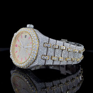 Relojes de Lujo con Diseño Personalizado de Hip Hop, con Diamantes de Imitación VVS, Esfera Cuadrada, para Hombre y Mujer, 2025 - Product Image 2