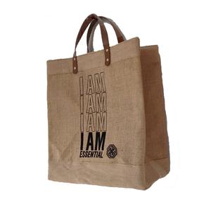 Offre Spéciale sac fourre-tout écologique en toile de jute avec logo personnalisé sérigraphié de haute qualité de l'usine indienne de jute biologique - Product Image 2