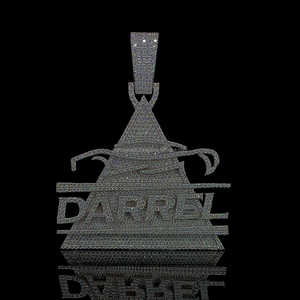 High Quality Custom Iced Out Round Cut VVS Moissanite Diamond Charm Pendant for Unisex Diamond <b>tester</b> approved iced out pendant - Product Image 2