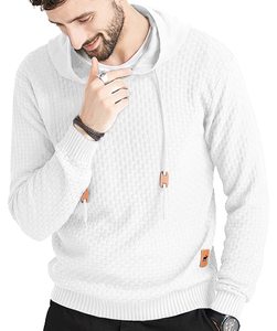 Sudadera con Capucha de Algodón Tejido para Invierno, Personalizada con Logotipo Bordado, Estilo Hipster Casual, Lisa, Esencial, de Manga Larga y Corte Ajustado - Product Image 2